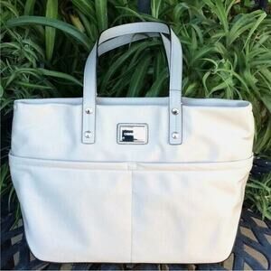 Calvin Klein Womens Tote Light Gray / Taupe 14" x 10" x 5.5" x Strap drop 10"